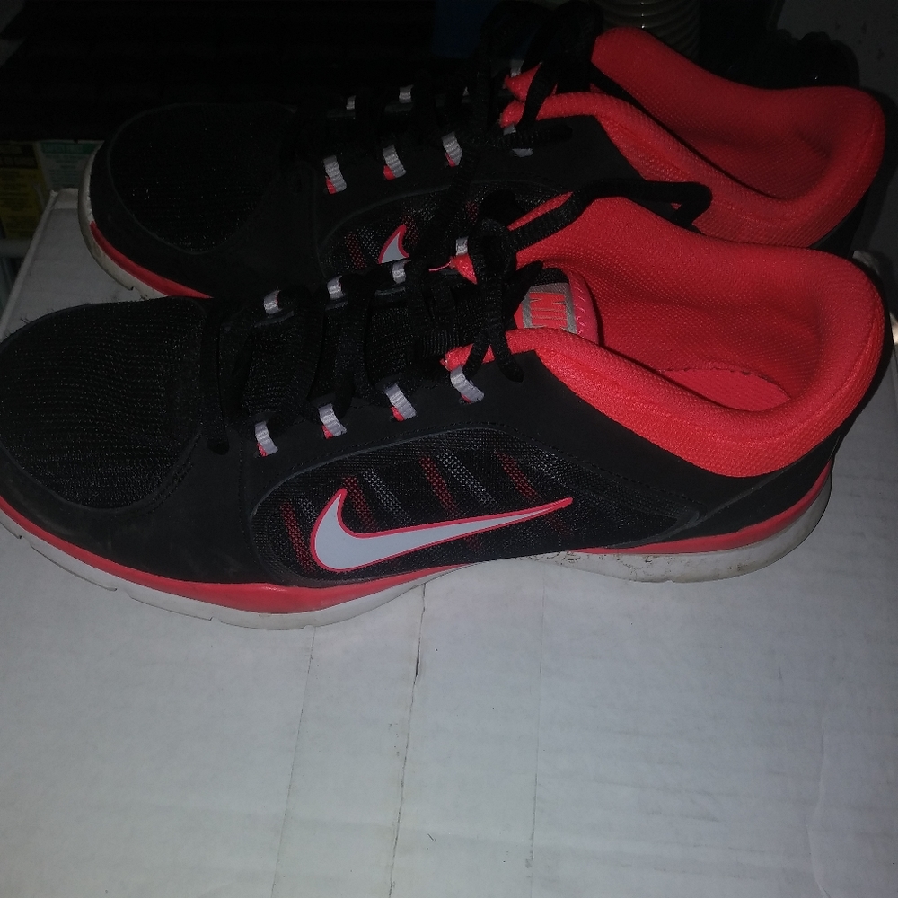 Black and Pink Nike Training shoes